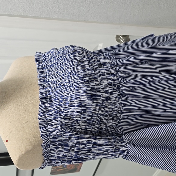 Smocked Off-Shoulder Tunic Top - Picture 2 of 5